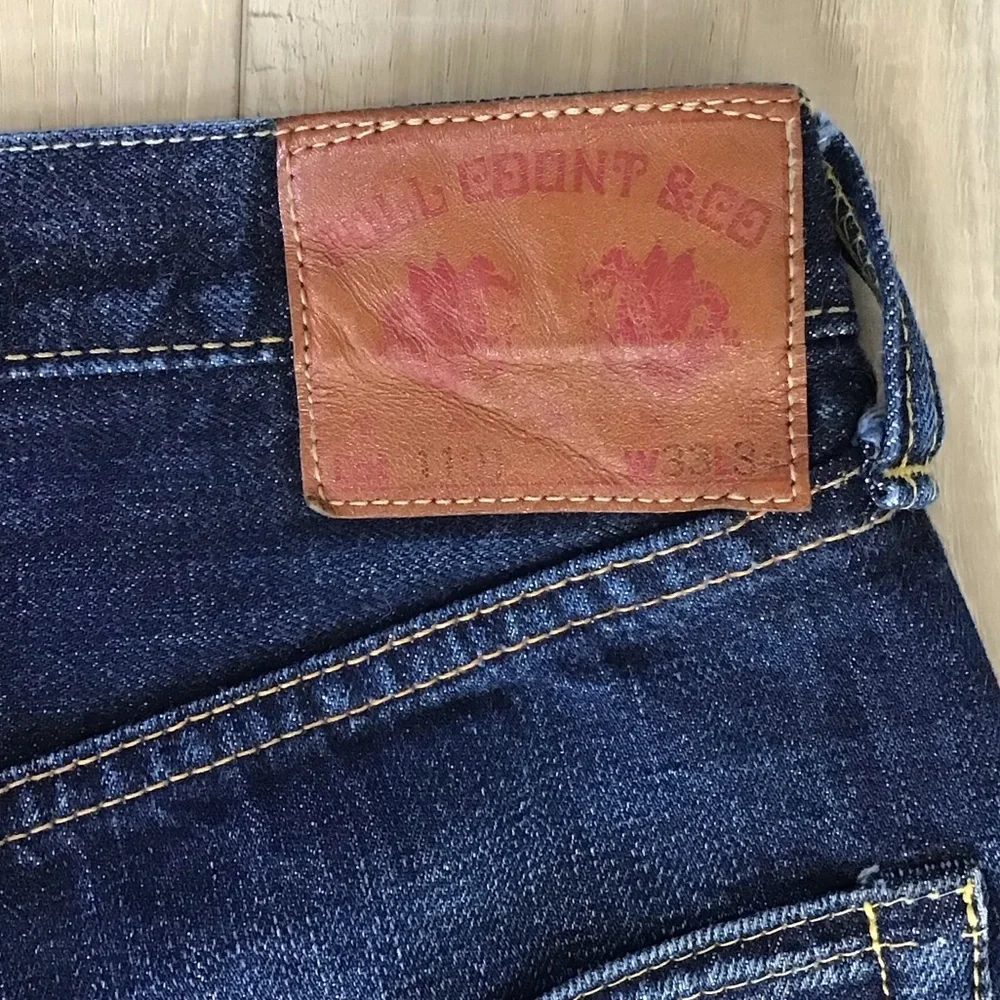 Fullcount & Co. 1101 Dartford Straight Denim Japan Selvedge 33  x 34 - Picture 3 of 4